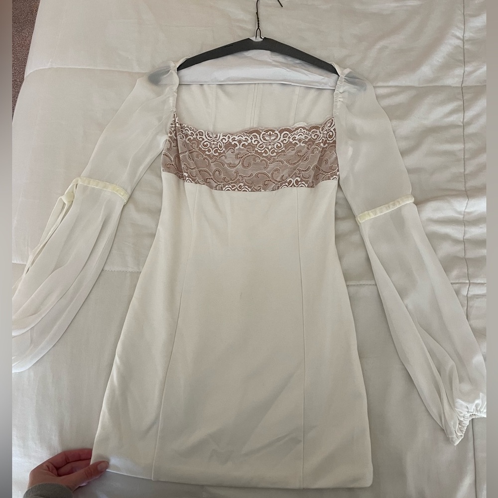 White Revolve mini dress